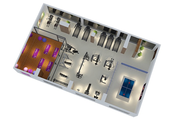 120平方健身房配置方案-广西南宫NG28体育健身器材有限公司